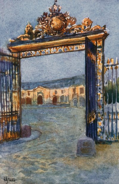 Puerta del Palacio y Grandes Establos, Versalles de Rene Binet